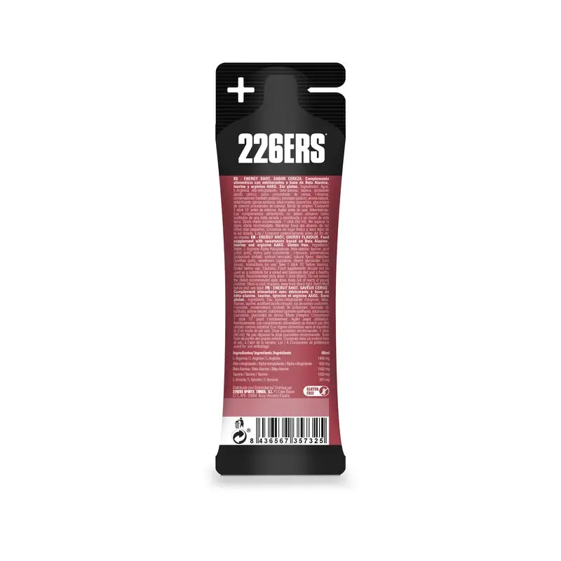 226Ers Energy Shot Stick 60 ml Cherry Zero, 60 ml