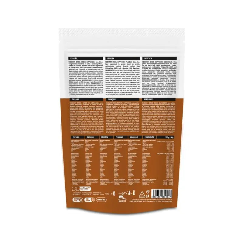 226Ers Recovery Drink Grass Fed – regeneračný nápoj na svaly s príchuťou cappuccina, 1000 g
