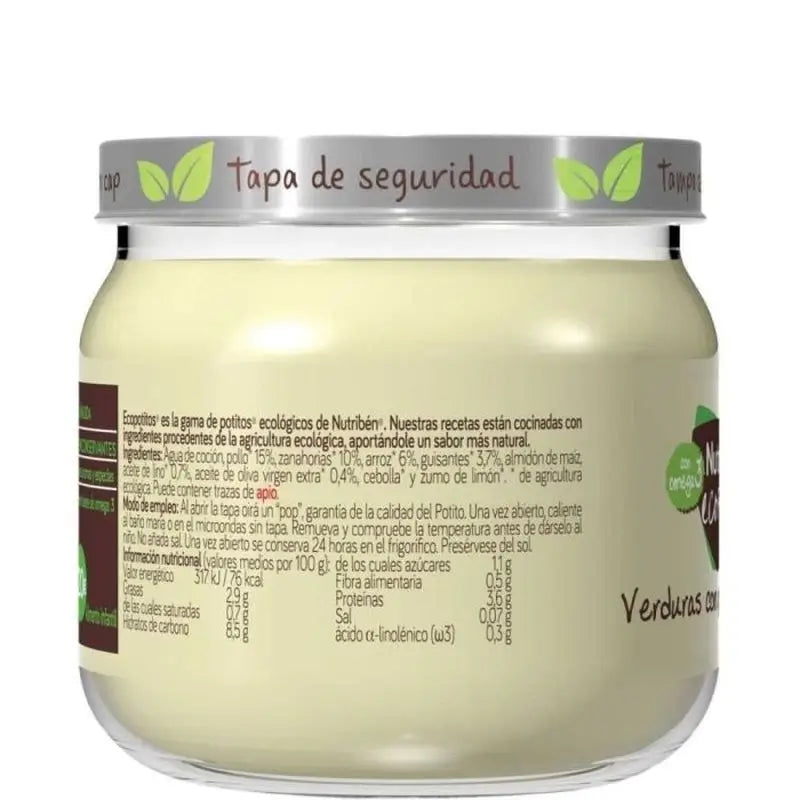 Nutriben Potito Eco – kurča z voľného výbehu so zeleninou, 6 x 235 g