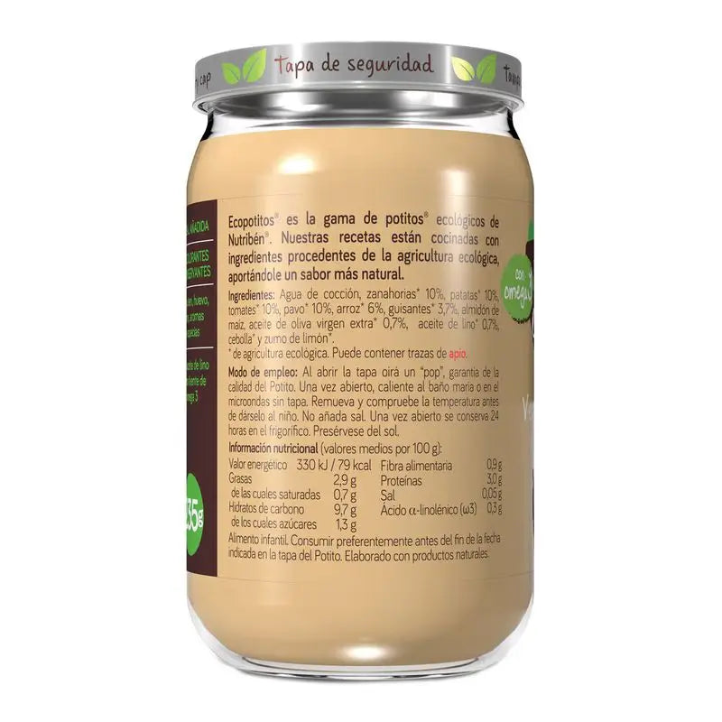 Nutriben Potito Eco Zelenina zo záhrady s morčacím mäsom 6x235 g