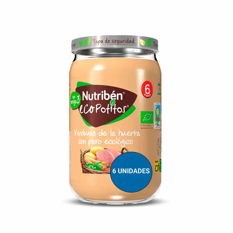 Nutriben Potito Eco Zelenina zo záhrady s morčacím mäsom 6x235 g