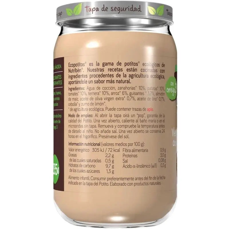 Nutriben Potito Eco Zelenina zo záhrady s hovädzím mäsom 6x235 g
