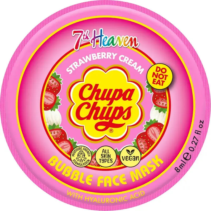 7 Heaven Bubble Chupa Chups Strawberry-Cream Bubble Face Mask