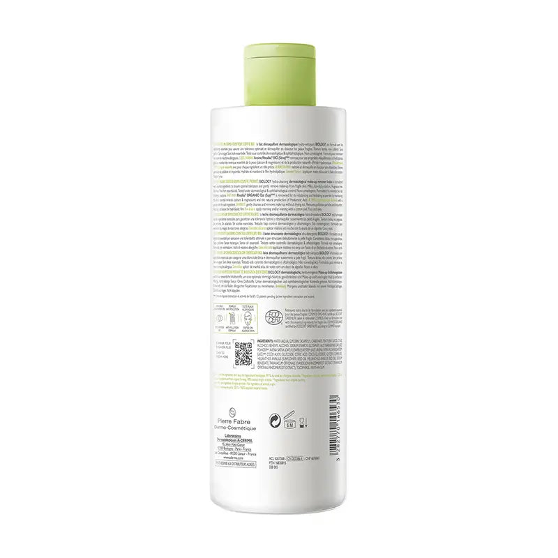 A-Derma Biology Dermatologické odličovacie mlieko 400 ml