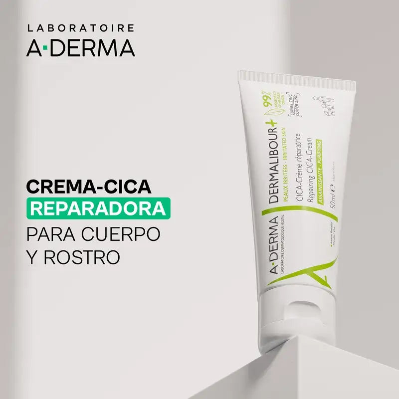 A-Derma Dermalibour+ Cica Regeneračný a čistiaci krém 50 ml