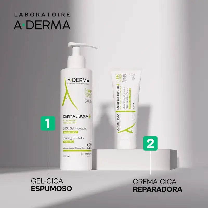 A-Derma Dermalibour+ Cica Regeneračný a čistiaci krém 50 ml