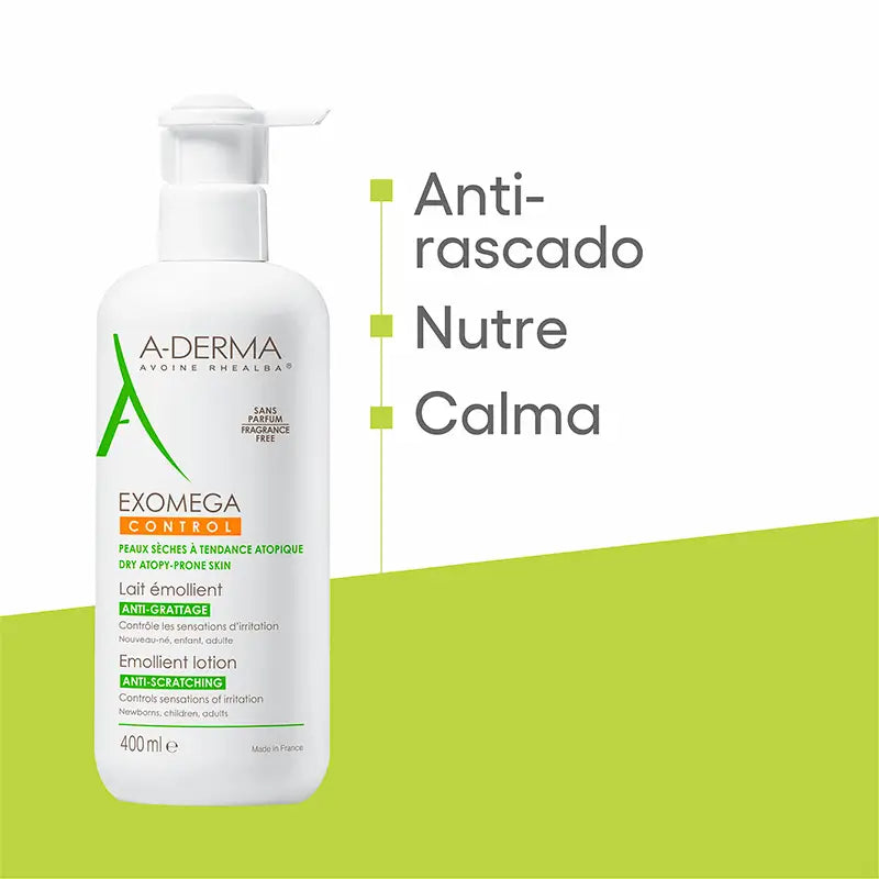 A-Derma Exomega Control Zjemňujúce telové mlieko 400 ml