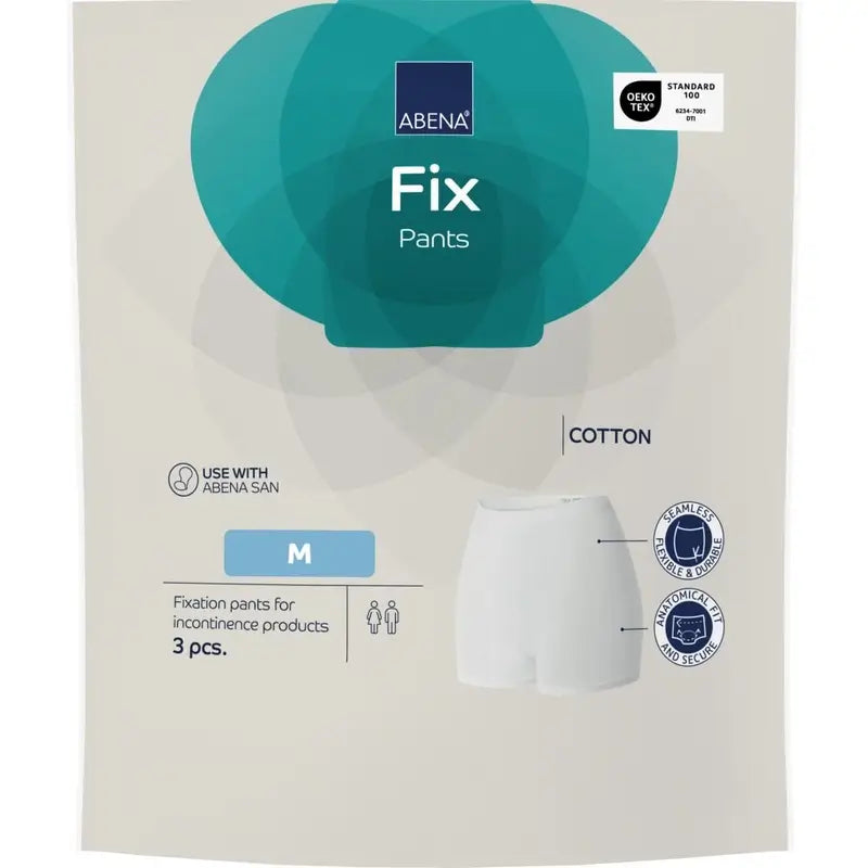 Abena Fix – bavlnené fixačné nohavičky, veľkosť M, 10 kusov