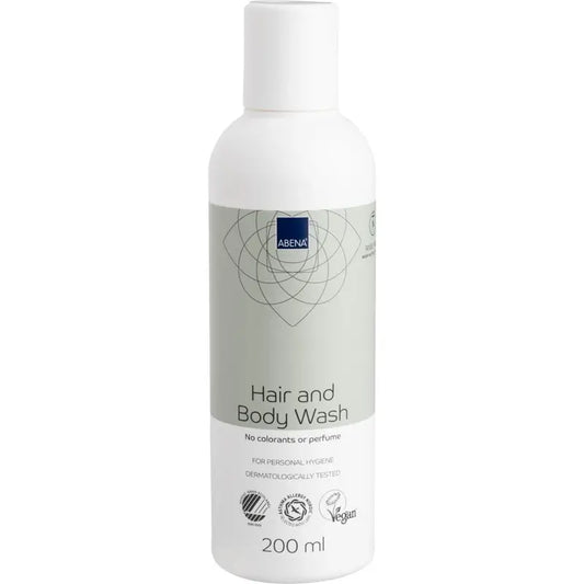 Abena Sprchový gél a šampón bez oplachovania, 200 ml