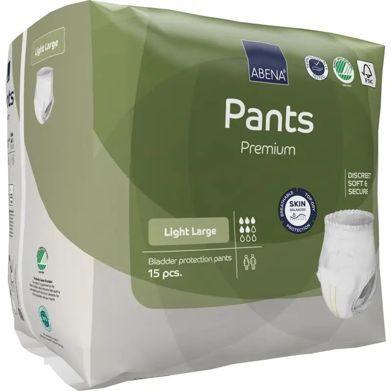 Abena Pants Premium Light, veľkosť L, 15 kusov
