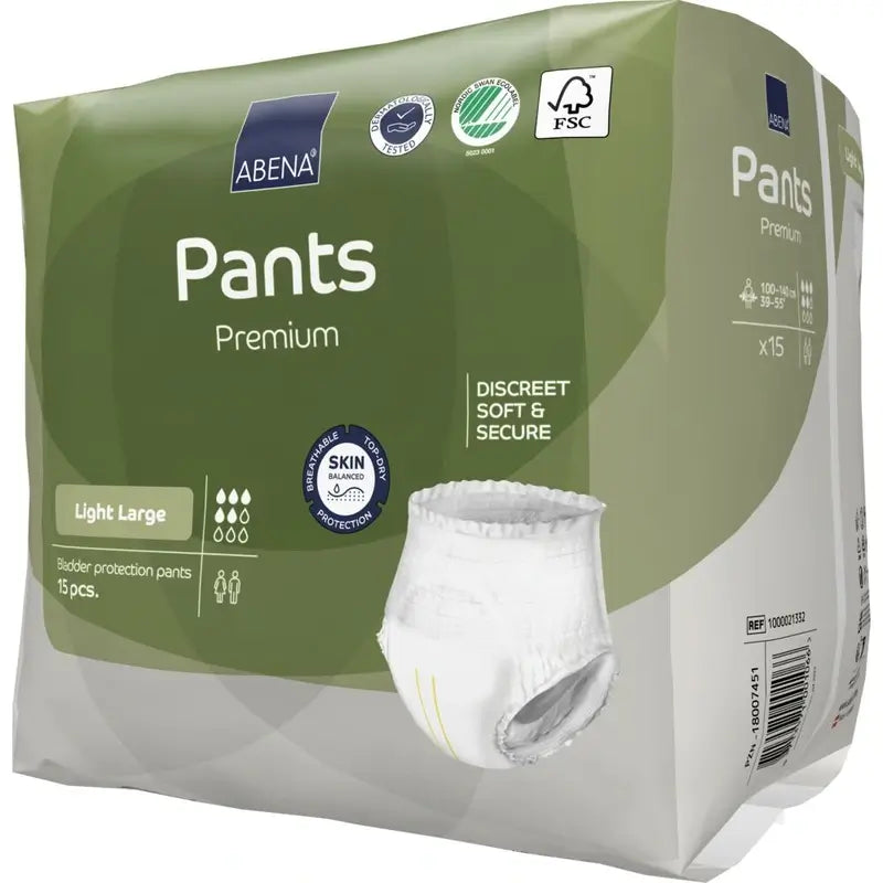 Abena Pants Premium Light, veľkosť L, 15 kusov