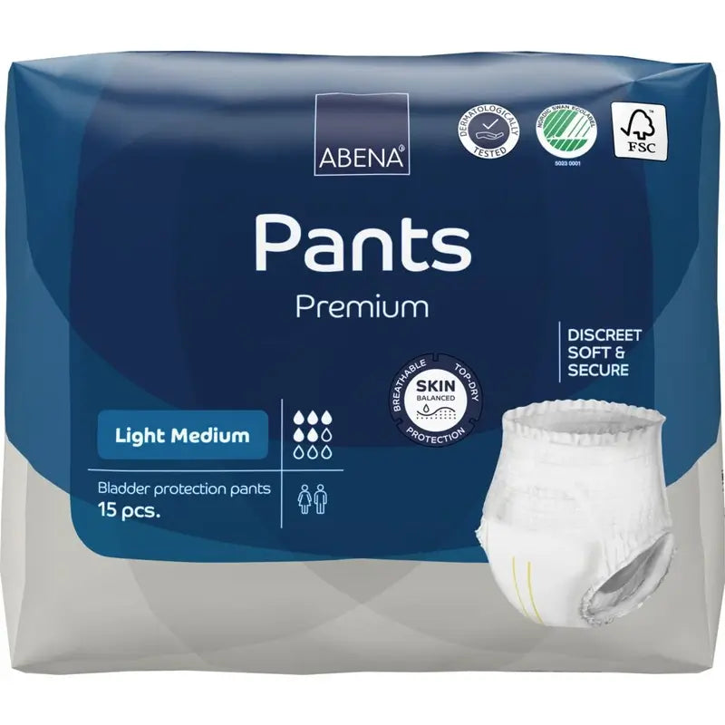 Abena Pants Premium Light, veľkosť M, 15 kusov