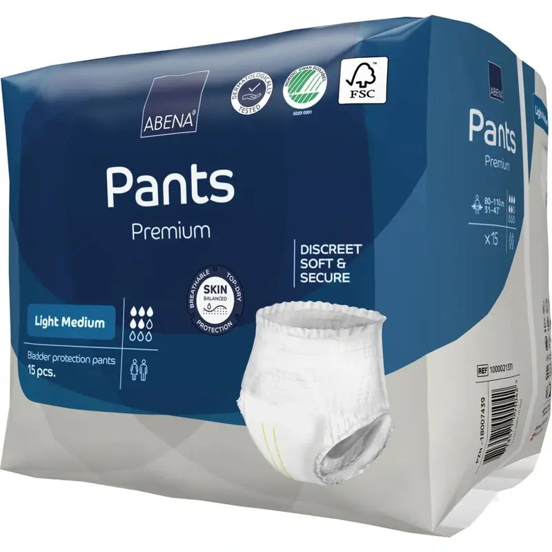 Abena Pants Premium Light, veľkosť M, 15 kusov