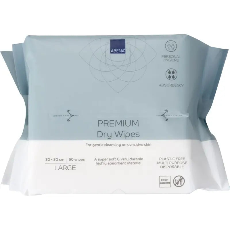 Abena Univerzálne suché utierky Premium 30 × 30 cm, 50 kusov
