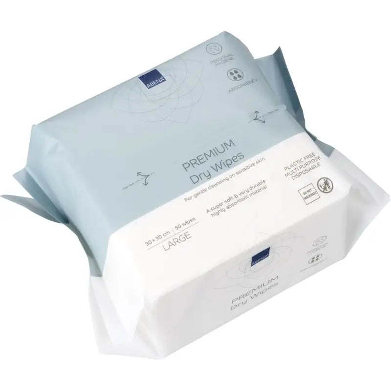 Abena Univerzálne suché utierky Premium 30 × 30 cm, 50 kusov