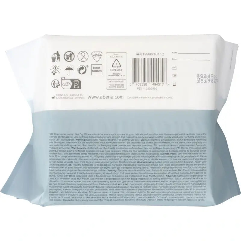 Abena Univerzálne suché utierky Premium 30 × 30 cm, 50 kusov