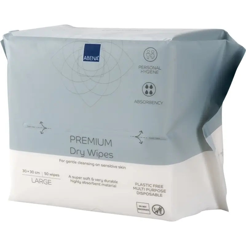 Abena Univerzálne suché utierky Premium 30 × 30 cm, 50 kusov