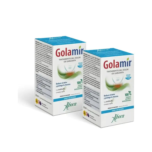 Aboca Golamir 2Act sprej na hrdlo bez alkoholu, 30 ml, balenie po 2 ks