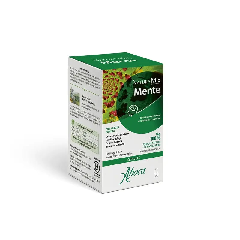 Aboca Natura Mix Advanced Mente, 50 kapsúl