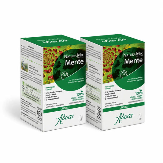 Aboca Natura Mix Advanced Mente, 50 kapsúl, balenie po 2