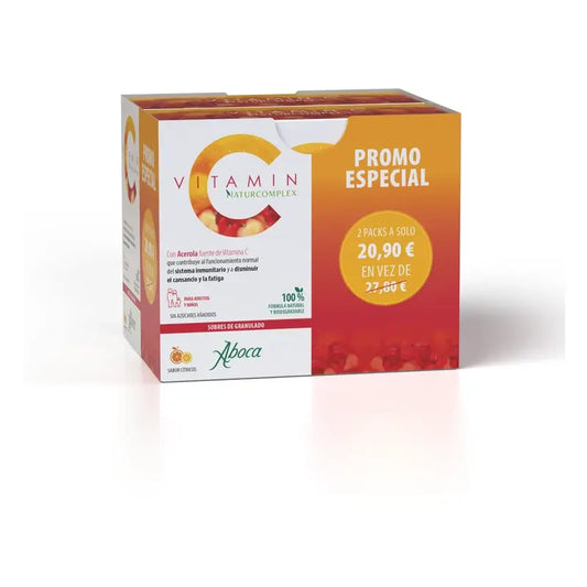 Aboca Vitamin C Naturcomplex – výživový doplnok, 20 + 20 vrecúšok