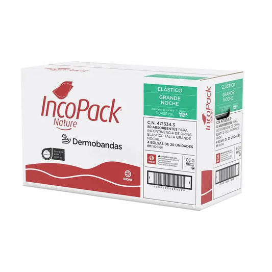 Incopack Nature Elastický vložkový vložka, veľkosť L, 80 kusov