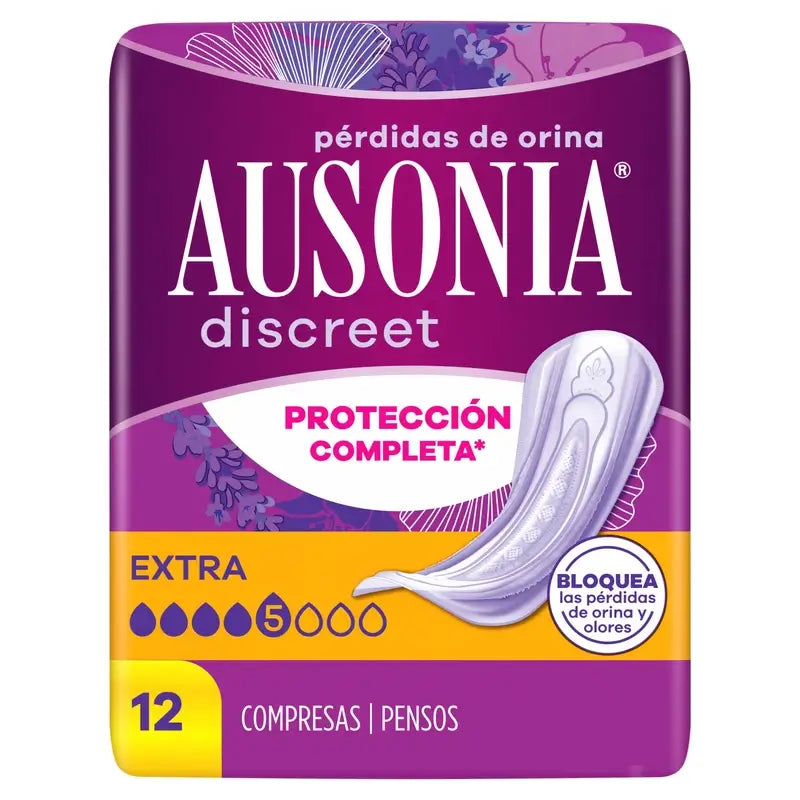 Ausonia Discreet vložky na únik moču Extra, 12 kusov