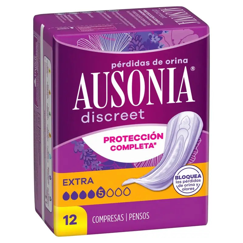 Ausonia Discreet vložky na únik moču Extra, 12 kusov