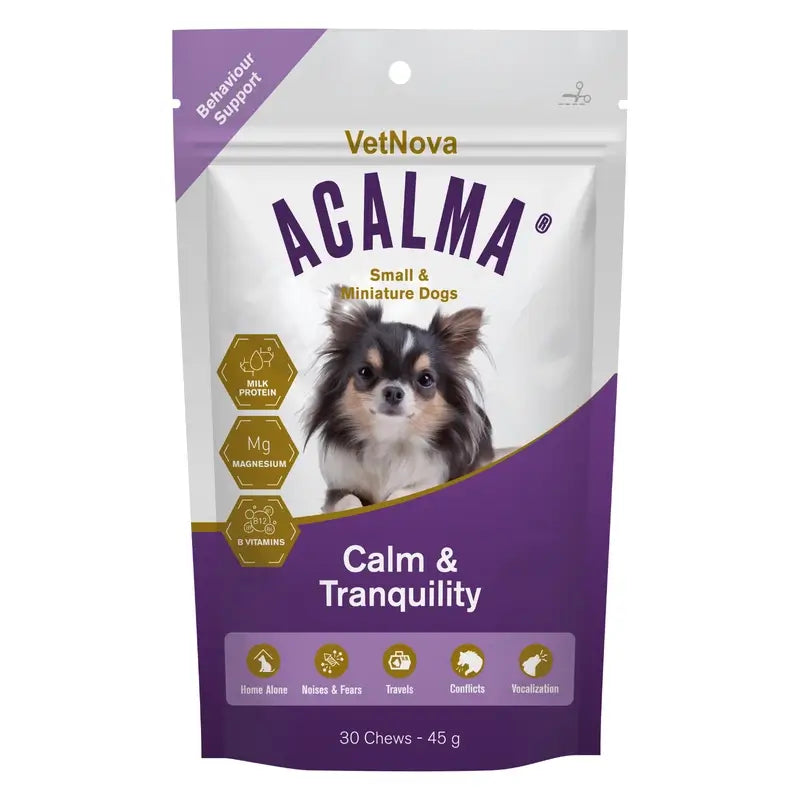 Acalma Small & Miniature Dogs, 30 žuvacích bonbónov