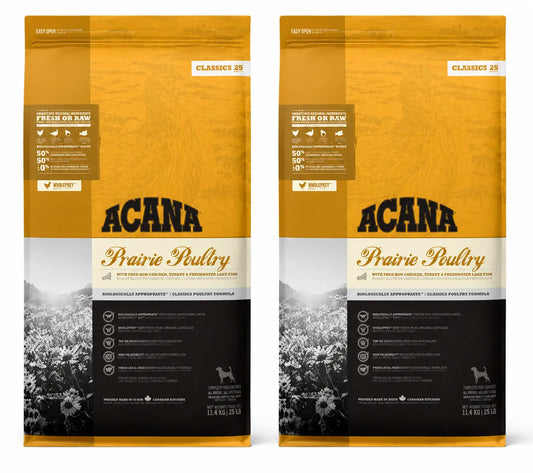Acana Canine Adult Classics Prairie Poultry 9,7 kg krmivo pre psov, balenie 2
