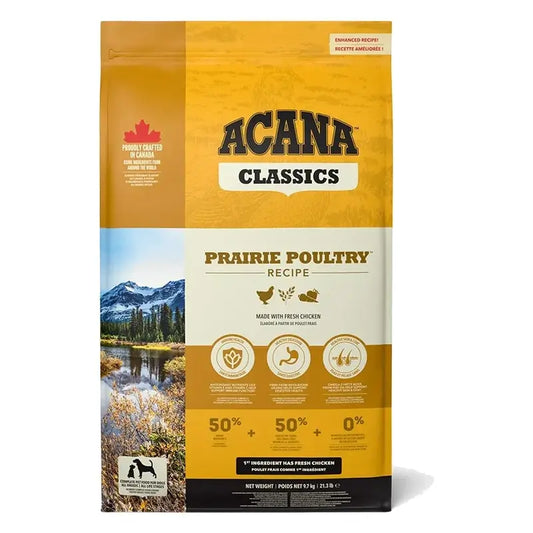 Acana Canine Adult Classics Prairie Poultry 9,7 kg krmivo pre psov