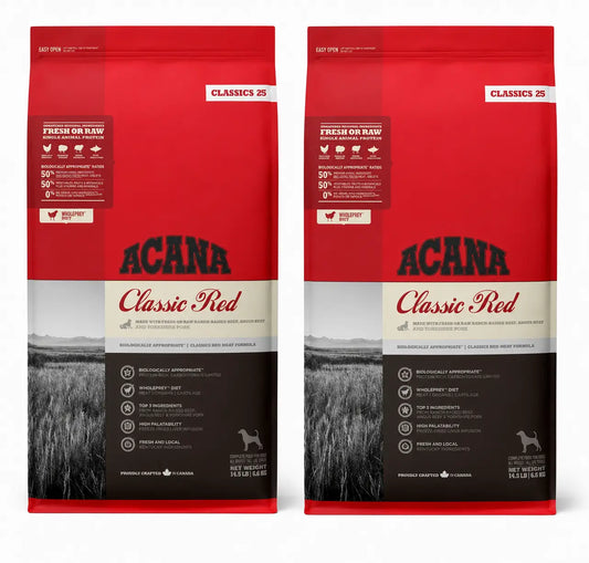 Acana Canine Adult Classics Red 14,5 kg krmivo pre psov, balenie po 2 ks