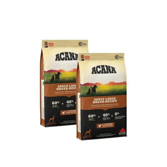 Acana Canine Adult Heritage pre veľké plemená 17 kg krmivo pre psov, balenie po 2 ks
