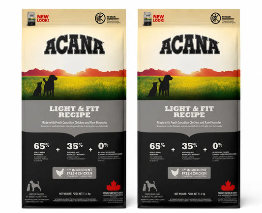Acana Canine Adult Light 11,4 kg krmivo pre psov, balenie po 2 ks