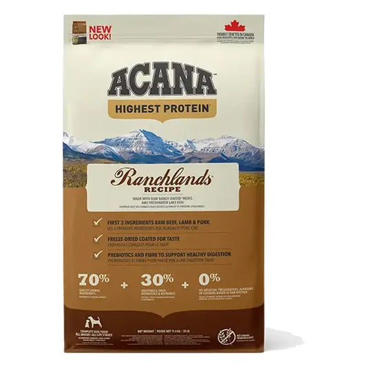 Acana Canine Adult Regionals Ranchlands Prairie 11,4 kg krmivo pre psov