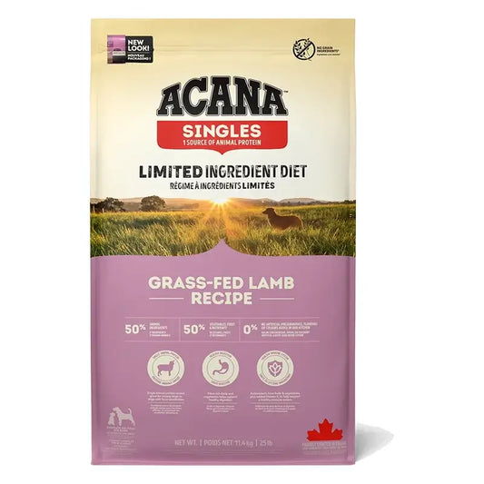 Acana Canine Adult Singles Grass Fed 11,4 kg – krmivo pre psov