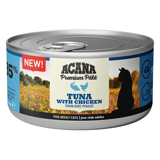 Acana Feline Premium Pate Tuniak a kuracie mäso 24 × 85 g – mokré krmivo pre mačky
