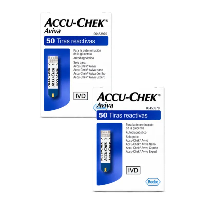 Accu-Chek Aviva Testovacie prúžky na meranie hladiny glukózy v krvi, balenie 2 x 50 kusov