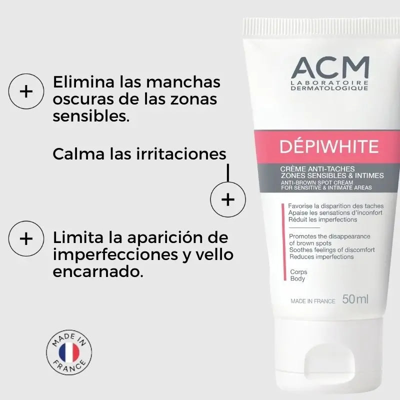 Acm Laboratoire Dépiwhite Krém proti pigmentovým škvrnám na citlivých a intímnych partiách, 50 ml