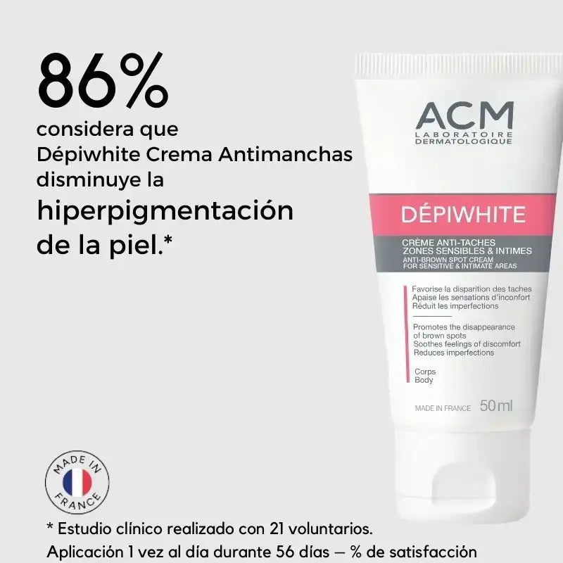 Acm Laboratoire Dépiwhite Krém proti pigmentovým škvrnám na citlivých a intímnych partiách, 50 ml