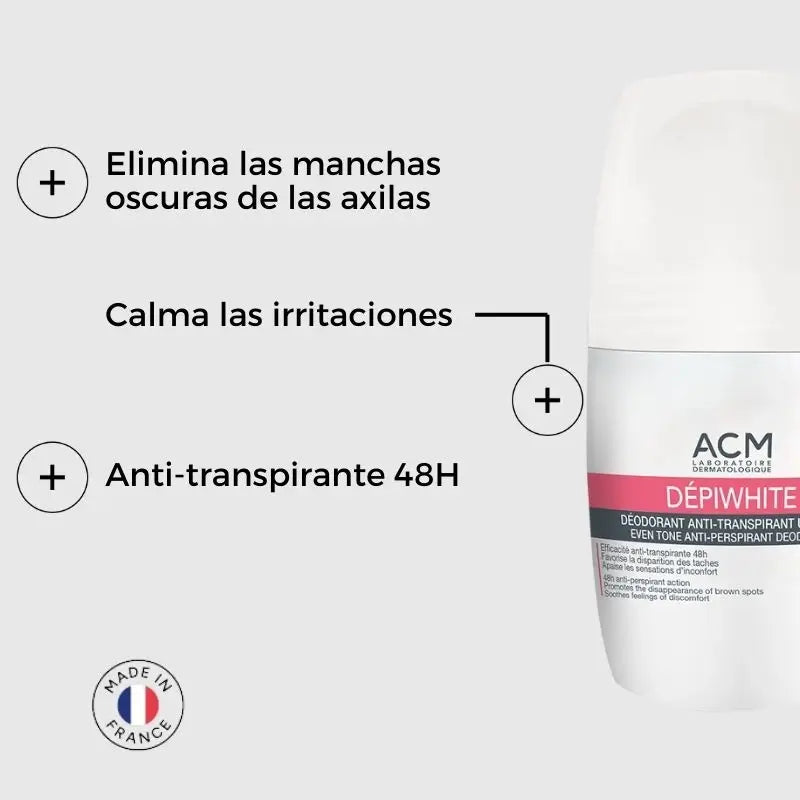 Acm Laboratoire Dépiwhite Dezodorant proti poteniu s vyrovnávacím účinkom, 50 ml