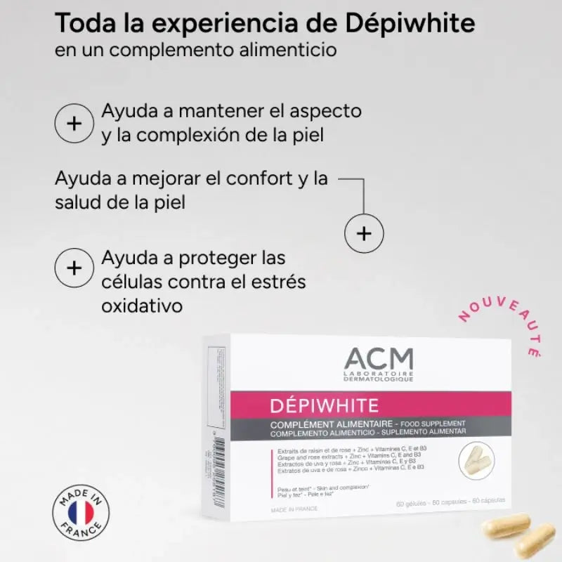 Acm Laboratoires Dépiwhite – doplnok stravy, 60 kapsúl