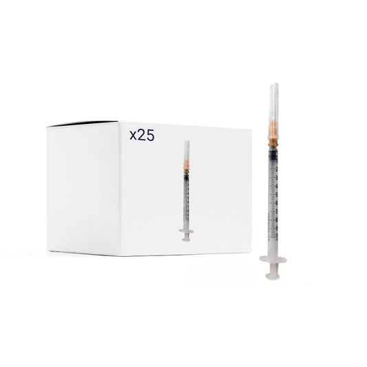 Acofar Pack Syringe with Needle 1 ml (25gx16mm), 25 pcs.