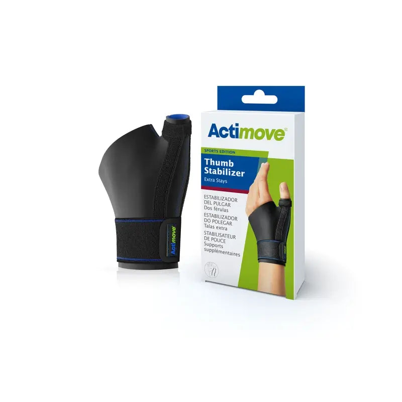 Actimove stabilizátor palca s dlahami, čierna farba