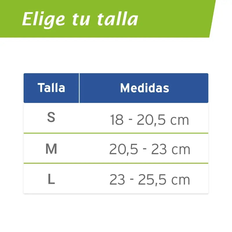 Elastický členkový bandáž Actimove s nastaviteľným stabilizačným pásikom, farba čierna, veľkosť L