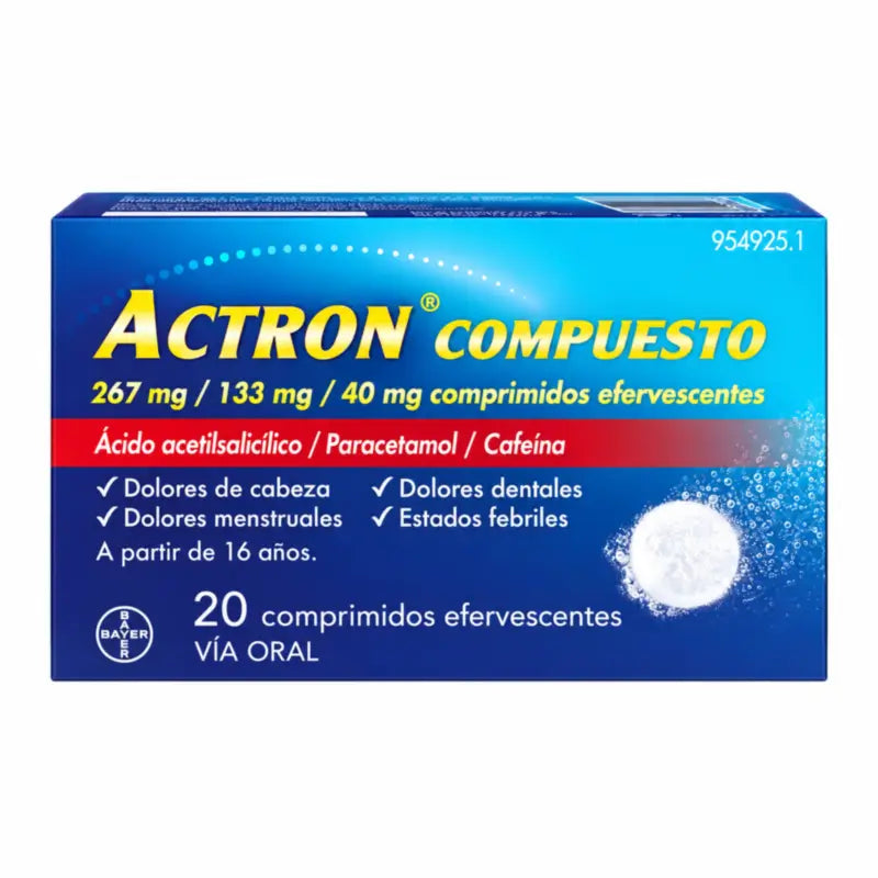 Actron Compuesto 20 šumivých tabliet