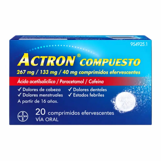 Actron Compuesto 20 šumivých tabliet