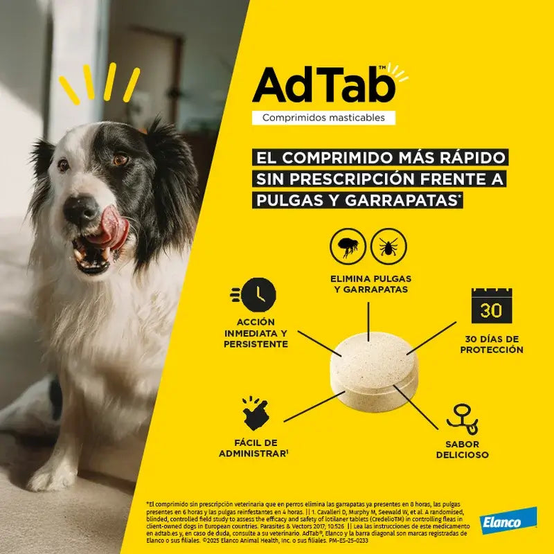 Adtab 450 mg žuvateľné tablety pre psov s hmotnosťou 11–22 kg, 2 tablety