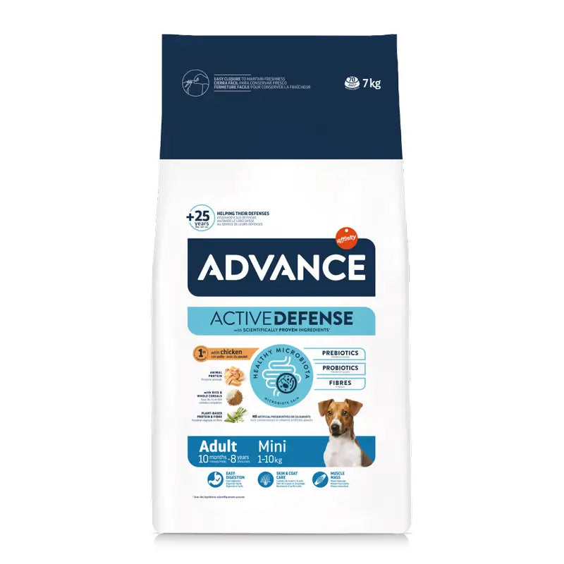 Advance Active Defense Mini – krmivo pre dospelých psov, 7 kg