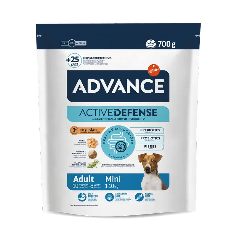 Advance Active Defense Mini – krmivo pre dospelých psov, 700 g